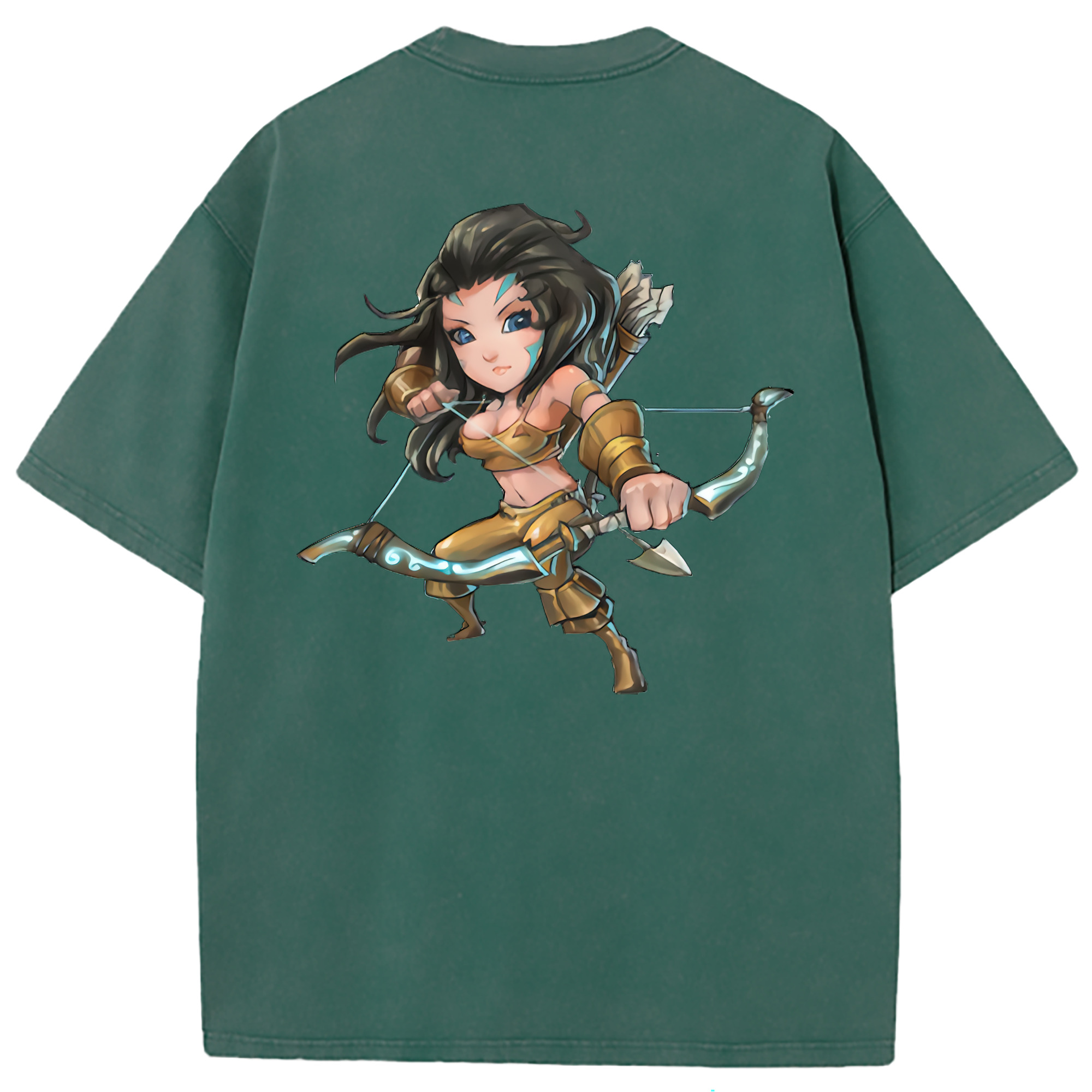 （画像用） リーグ・オブ・レジェンド League of Legends LOL 綿100% ヴィンテージ風 半袖Tシャツ（背面プリント）